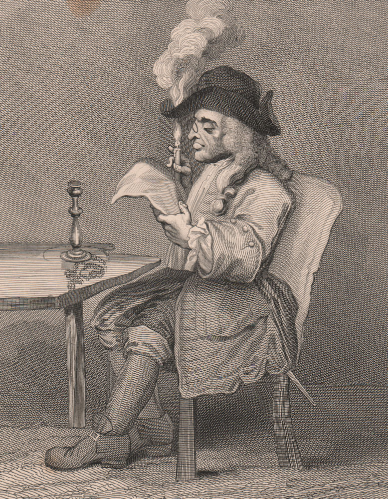 'The Politician'. After William HOGARTH 1833 old antique vintage print picture
